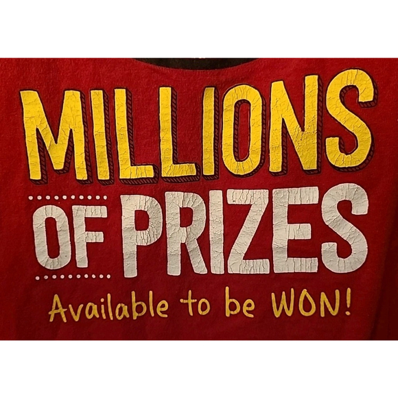 Tim Horton's Roll Up The Rim Shirt Red Adult Size 2XL Coffee Employee Work - Picture 4 of 7